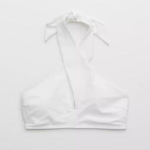 Aerie Crossover Keyhole Halter Bikini Top